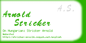 arnold stricker business card